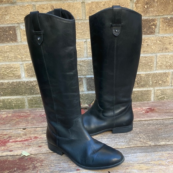 🍄 Frye & Co. Tania Black Leather Riding Boots - Picture 11 of 15